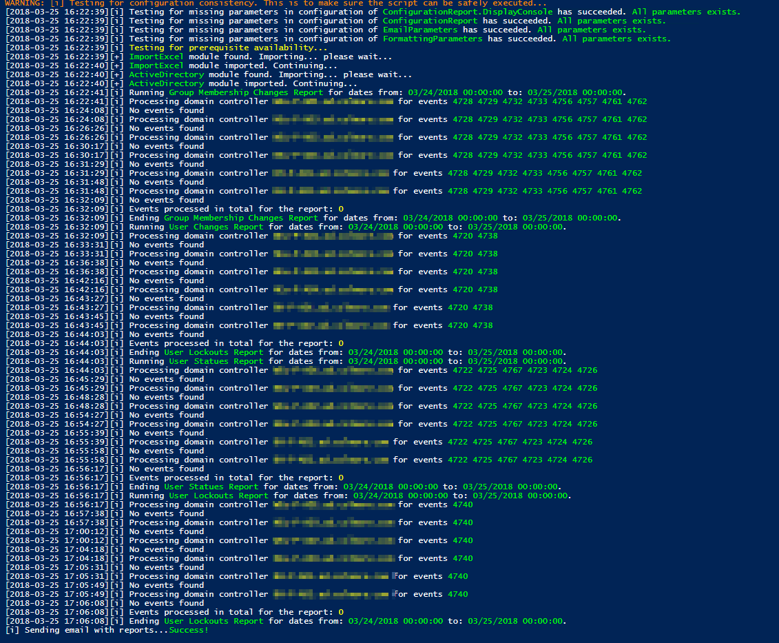 Get-EventsLibrary.ps1 – Monitoring Events PowerShell