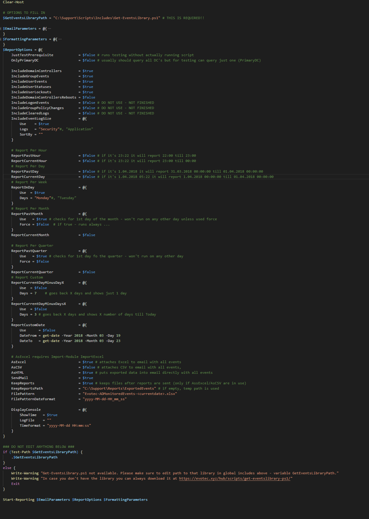 Monitoring User, Groups Changes in Active Directory – version 0.8