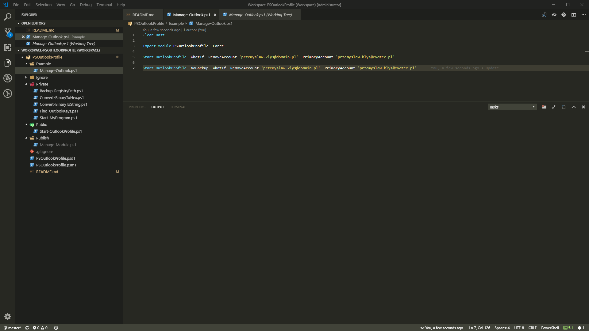 Outlook – The primary account cannot be removed unless it is the only account in the profile