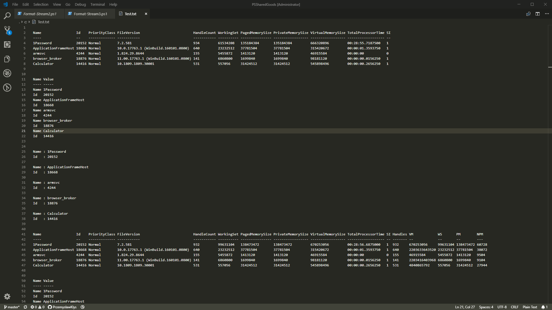Format-Streams - Output to File