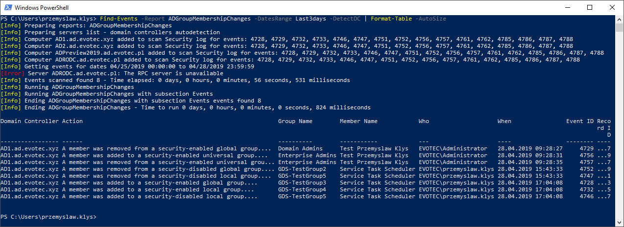Find-Events with DetectDC Find-Events with DetectDC