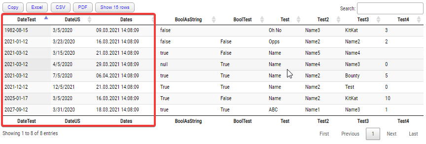 Sorting multiple date ranges Sorting multiple date ranges