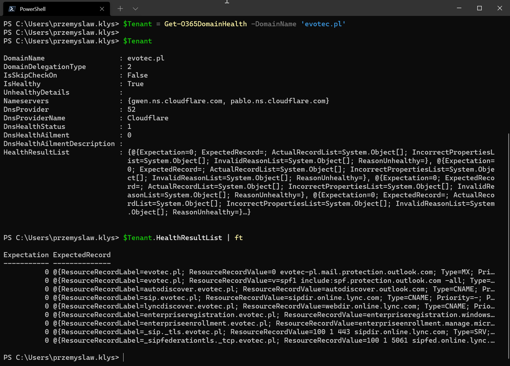 Office 365 Domain Health Office 365 Domain Health